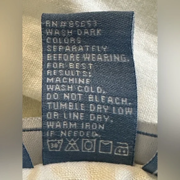 Napa Valley Size S Linen/Cotton Short Sleeve Button Down Shirt EUC - Picture 7 of 7